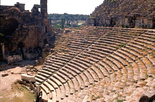 Perge,Turkey,Theatres,Amphitheatres,Stadiums,Odeons,Ancient,Greek,Roman