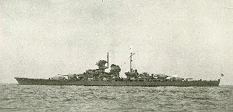 La Tirpitz nel Mare del Nord