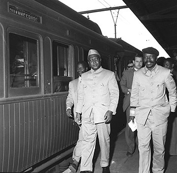  Albert Lutuli con OliverTambo e MosesMabhida a Johannesburg
