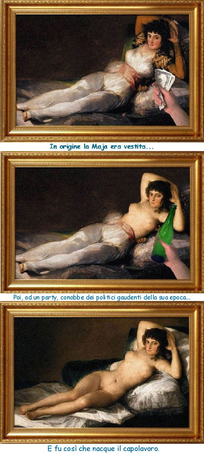 Maja desnuda, vignetta