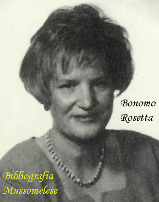 Bibliografia Mussomelese: Bonomo Rosetta, Mussomeli