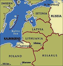 stato attuale dei confini nel baltico