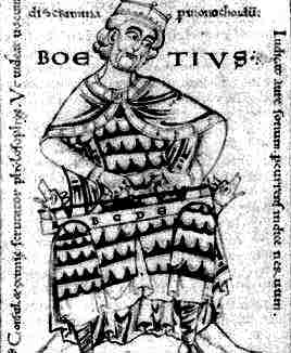 Boetius dans immagini sacre boezio