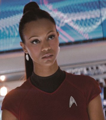 Zoe Saldana Uhura in Star Trek
