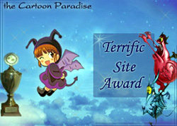 Terrific Site Award - The Cartoon Paradise