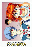 Shinji, Rei & Asuka