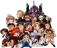 Evangelion SD - Foto di gruppo