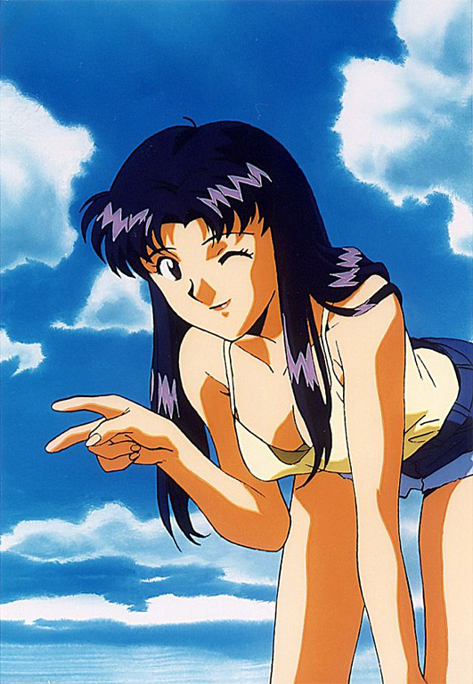 Misato in costume da bagno