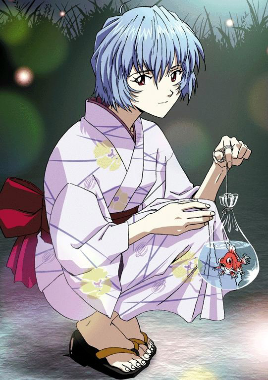 Rei Ayanami in kimono