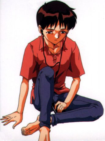 Shinji ascolta il walkman