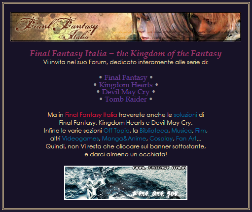 FFI ~ the Kingdom of the Fantasy