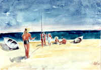 Sulla spiaggia-1954