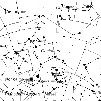 Cartina del Centauro
