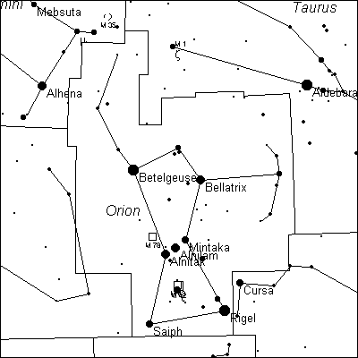 Cartina di Orione