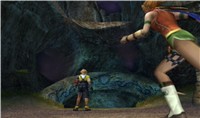 Rikku sta correndo verso la grotta dell'intercessore rapito, conosciuta anche come Grotta del Crepaccio