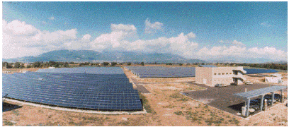 Centrale fotovoltaica di Erga, a Serre (SA), ha una potenza di 3330 kW ed  la pi grande in esercizio al mondo.