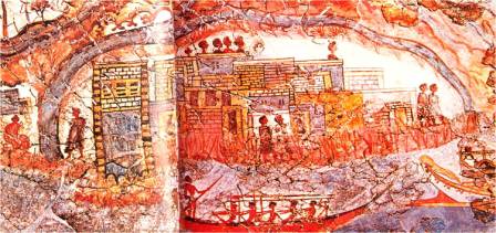 Affreschi inerenti le Legioni Sahariane trovati tra le rovine di Creta e Santorini