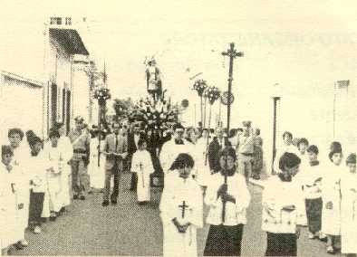 La processione negli anni '80