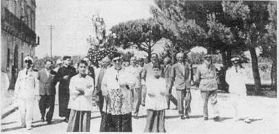 La processione negli anni '50