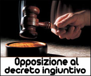 Opposizione al decreto ingiuntivo