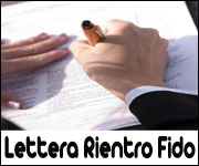 Lettera Rientro Fido