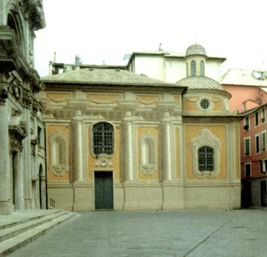 Loggia di Papa Pio VII e fiancata destra della Cappella Sistina di Savona