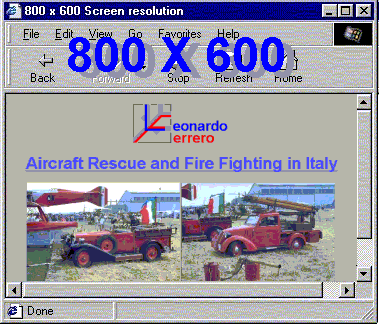 800 X 600 Screen resolution