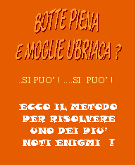 botte piena e moglie ubriaca