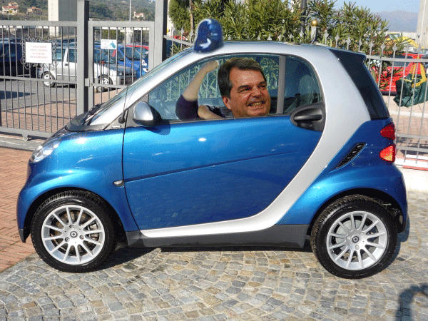 brunetta e l'auto blu