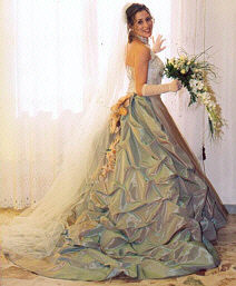 Maria Grazia in abito da sposa