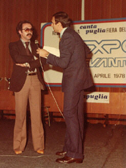 Gianni Briglio con Pippo Baudo nel 1978