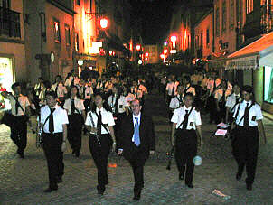La Banda “Francesco Curcio” sfila per le strade di Tomar