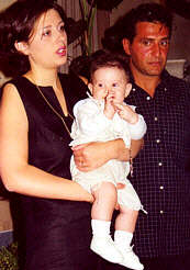 Antony Del Rosario con Katia e Lorenzo
