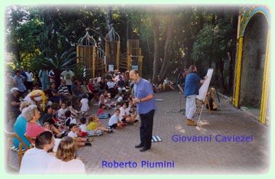 Roberto Piumini e Giovanni Caviezel in concerto al Parco del Flauto Magico