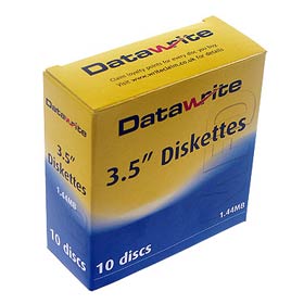 Floppy Disk HDD 2 Mb Nero DataWrite- Confez. 10 pezzi