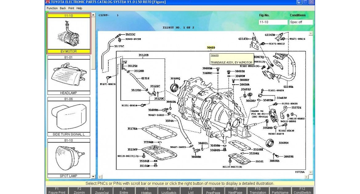 Lexus parts catalog