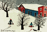  Casa tra la neve - Olio su tela - 1984