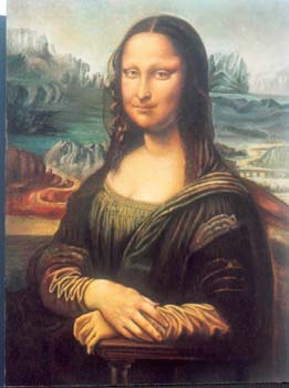 LA GIOCONDA DI LEONARDO COPIA OLIO SU TELA CM 60X80