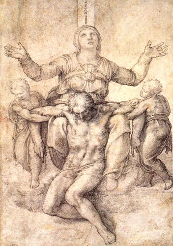 Pietà, per V. Colonna, Michelangelo Buonarroti, 1538 ca, Boston