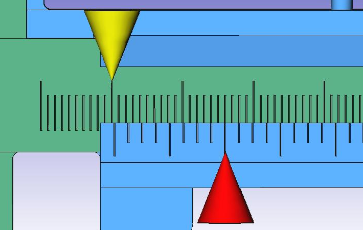 Calibro ventesimale – GeoGebra