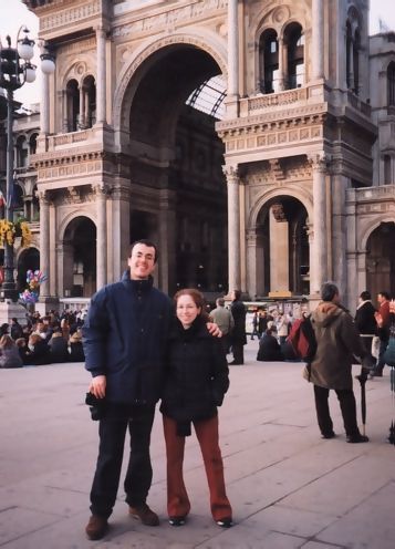 io e Ale in piazza Duomo