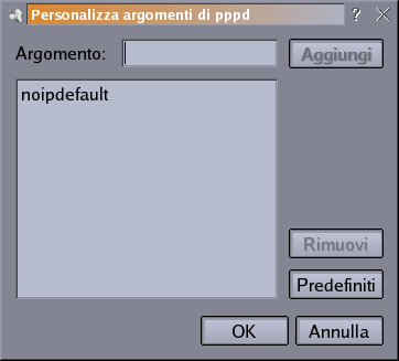 noipdefault option for the pppd