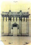 Disegno della facciata del Teatro Comunale dal progetto del 1912