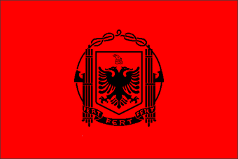 Bandiera dell'albania aquila distintivo di qualità di lusso spilla