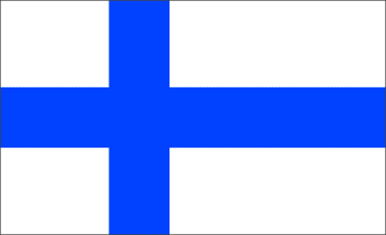 As32 Bandiera Finlandia bandiera piccoli Finland ricamate STAFFA immagine Patch 4,5 x 3 cm 