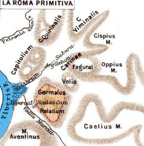 Cartina di Roma Primitiva