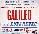 1976/77 Manifesto Luparense - Galileo