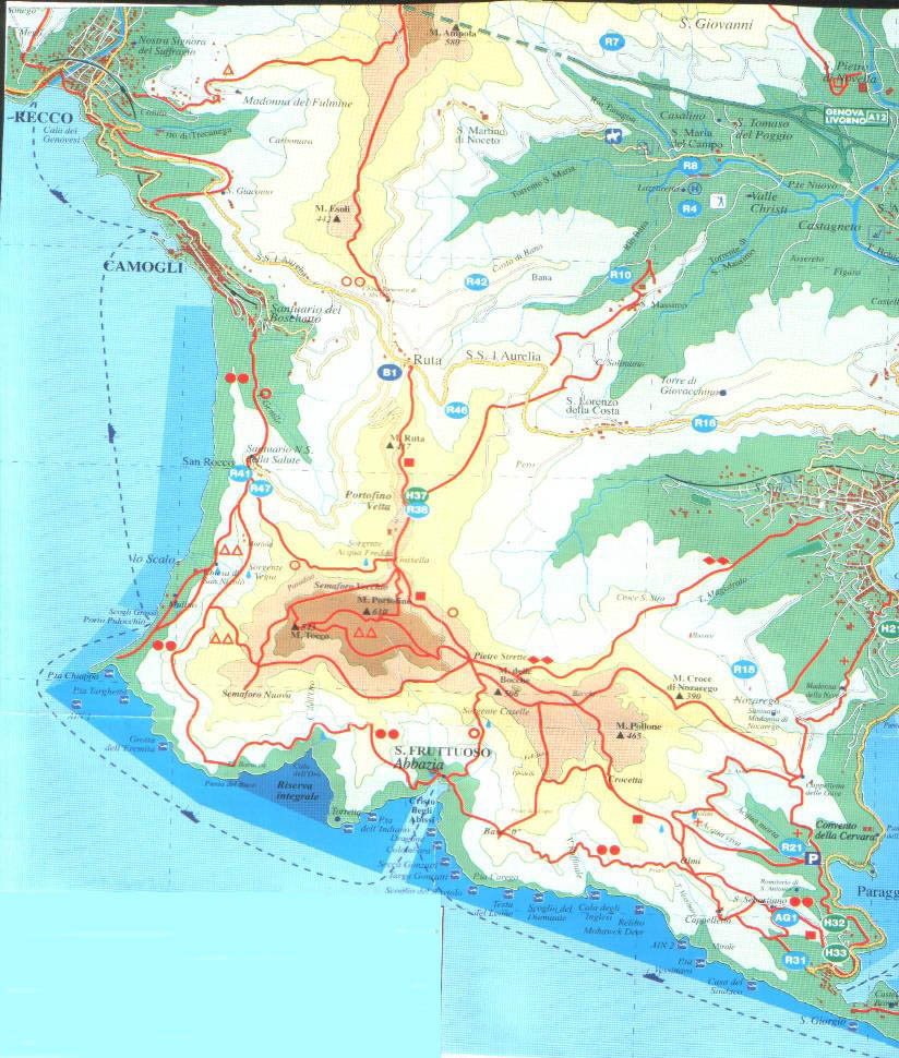 Camogli: Mappa 1