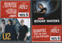 U2 / ROGER WATERS - RTL RADIO (France) promotional flyer 2007