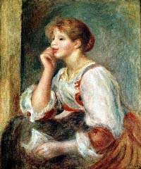 Pierre-August Renoir - Donna con lettera - Paris, Musee d'Orsay